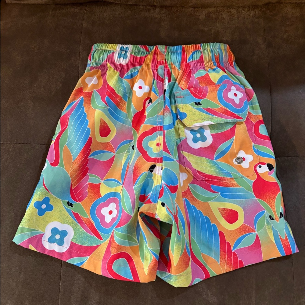 Kenny Flowers Parrots of the Caribbean Swim Trunks - Picture 2 of 3